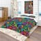 Designart 'Mosaic Pattern with Flowers' Bohemian & Eclectic Bedding Set - Duvet Cover & Shams